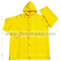 Waterproof PVC Polyester Rain Jacket